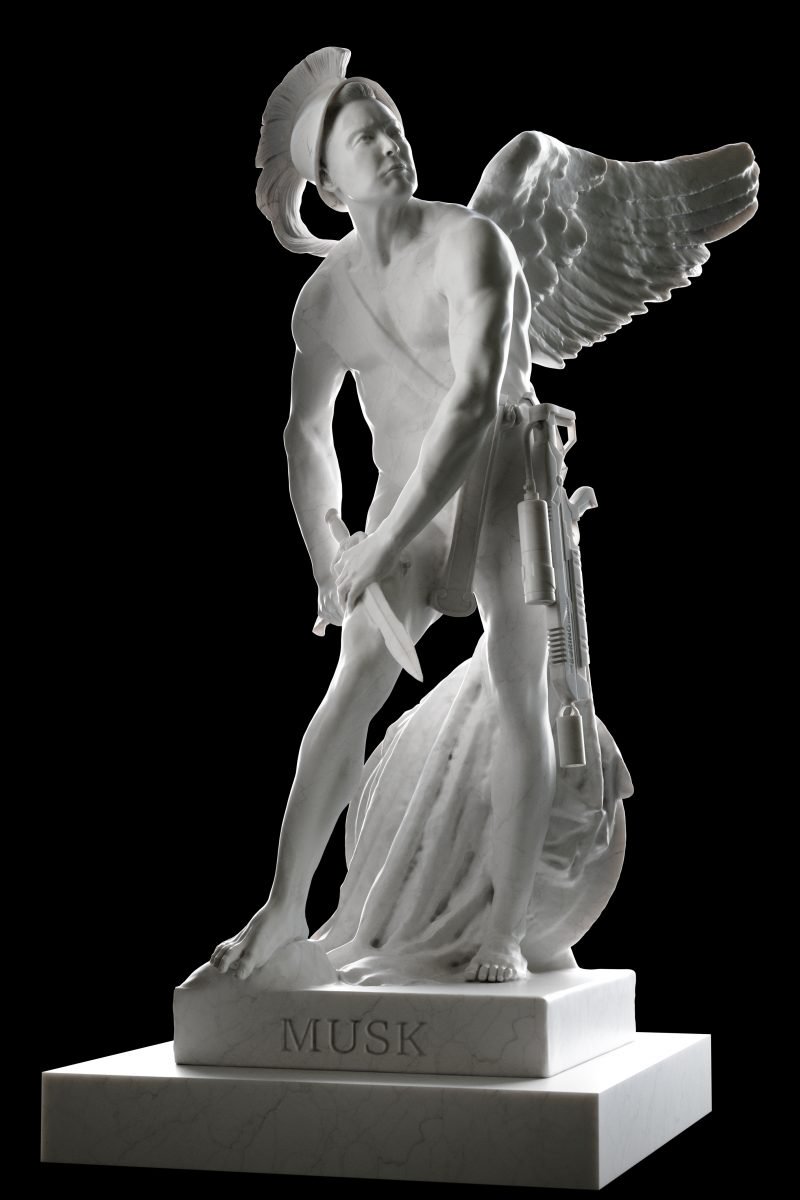 3D Printed Statues Depict Famous CEOs as Mythological Figures